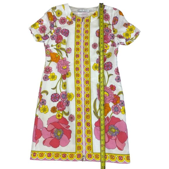 Trina Turk Arboretum Shift Dress, Colorful Bright Retro - Picture 14 of 15